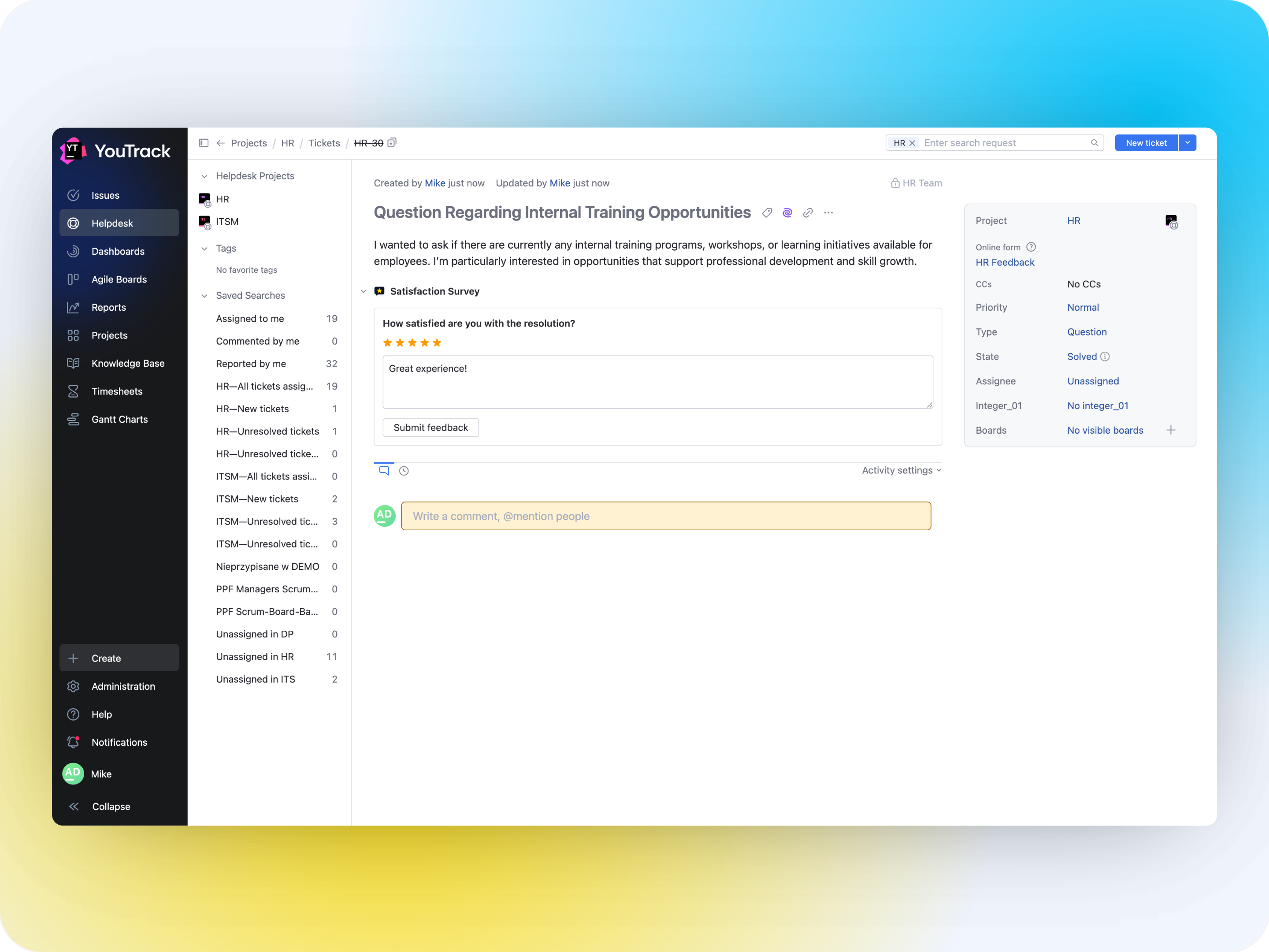 Customer Satisfaction (CSAT) - Survey Builder